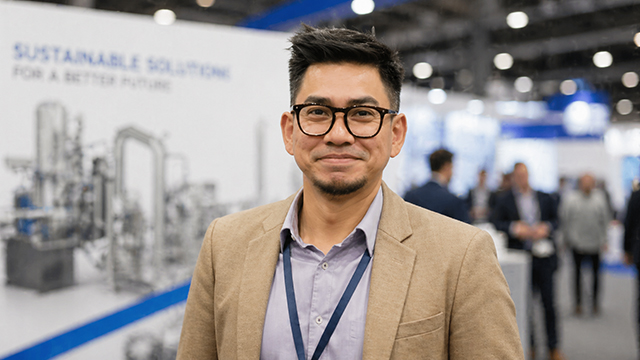 Portrait of Asyraf discussing sustainable water management and water reuse initiatives