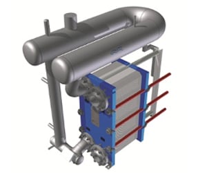 M10 semi-welded plate heat exchanger with U-Turn